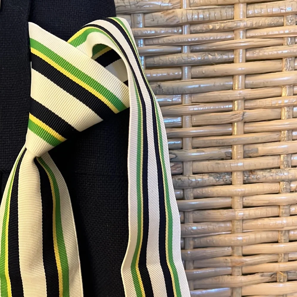 Lilly Pulitzer 💚💙💛skirt size 14, with ribbon and yellow piping. NWT, NWB - Picture 3 of 8